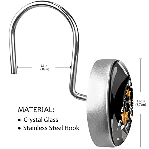 Crochets pour rideau de douche en acier inoxydable pour moderniser votre salle de bain
