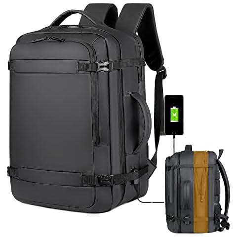 COSCOOA 17 inch Laptop Business Travel Backpack 18x14x8Inch 40L Flight Approved Carry On Backpack Large Luggage Weekender Bag Cover