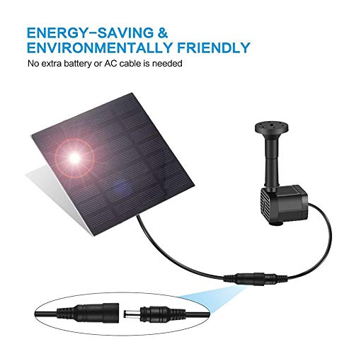 Alician Solar Water Fountain Pump for Garden Solar Pump Floating Plants Watering Power Miniature Solar Fountain Pool Waterpump Home Decor