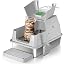 Flip Top Cat Litter Box|Grey