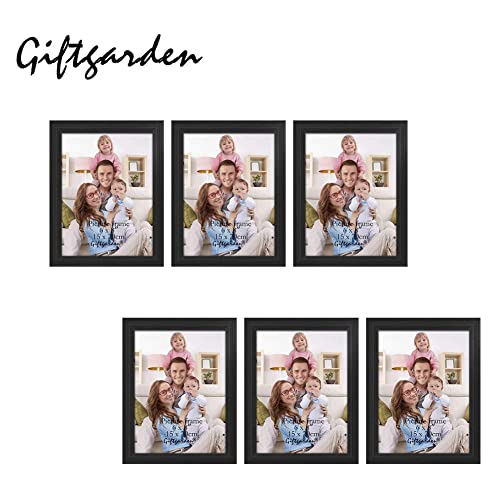 Image of Giftgarden 6x8 Picture Frames Black Photo Frame 6 x 8 for Wall or Tabletop Display, Set of 6
