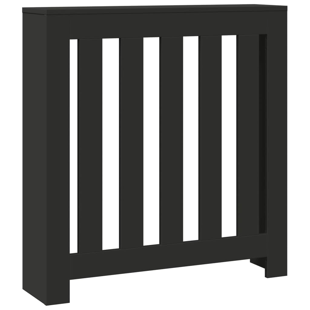 vidaXL Radiator Cover Black 78 x 20 x 82 cm Engineered Wood — image 1