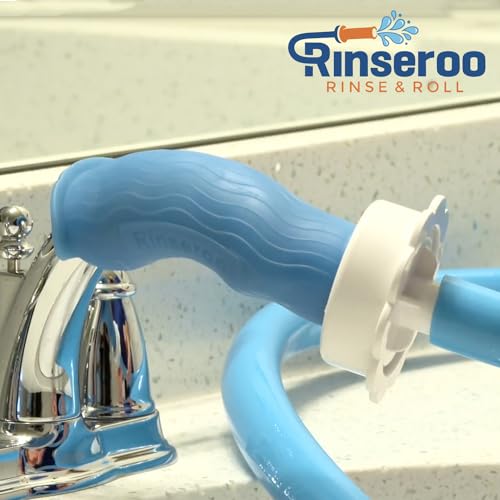(2 Pack) Replacement Hose Connectors for Rinseroo TUB Faucet & Sprayer, Slip-On Hose Attachment for Cleaning Tubs & Bathing Pets. Faucet Adapter Fits Spouts Up to 3" Wide (Rinseroo Sold Separately)…