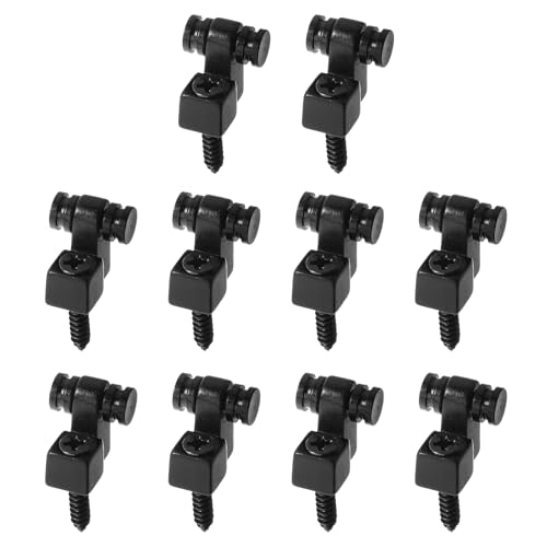 Yardwe 10 soportes para cuerdas de guitarra eléctrica, color negro, para estabilidad del clavijero....