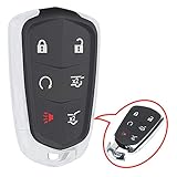 Beefunny Replacement Remote Car Key Shell Case Fob 6 Button for Cadillac Escalade, ESV 2015-2018...