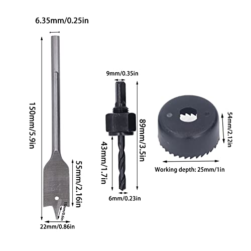 Set de brocas para madera 3 piezas miniatura 7