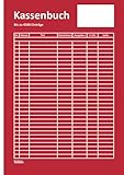 Kassenbuch mit Umsatzsteuer DIN A4: für Einzelhändler, Gastronomen und Landwirte (für bis zu 4500 Einträge auf 150 Seiten): Cover Farbe: rot/weiß