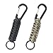 Paracord Portachiavi Moschettone, Portachiavi in Corda Intrecciata, Portachiavi Intrecciati, Cordino Intrecciato Portachiavi Kit, per Chiavi Campeggio Uomo Donna 2 Pezzi