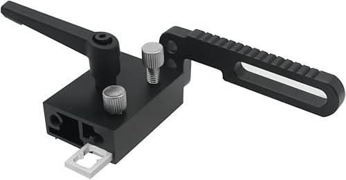 Miniatura 8 de Tope de pista de inglete tipo 75, tope de inglete preciso en T, escala ajustable, tope de inglete manual de aleación de aluminio para ranura en T