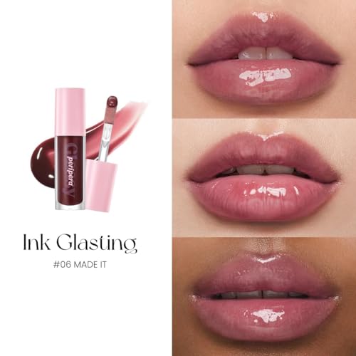 Image of Peripera Ink Glasting Lip Gloss | Non-Sticky, High-Shine Finish | Fuller-Looking Lips, Nourishing Formula | Long-Lasting Wear, Safe for Sensitive Lips, K-Beauty Makeup (006 MADE IT)