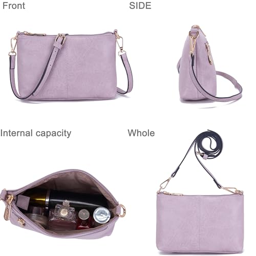 Image of Women Large Crossbody Bags Ladies Satchel Shoulder Handbags Purse and Wallet Set for Women Totes Hobo Purses