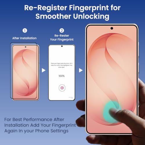 Image of Czartech Quik Fix 9H Tempered Glass Screen Protector for Samsung Galaxy S26 Plus with Auto-Align Tool