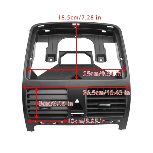 Grille climatisation intérieure centrale de remplacement pour Jetta MK5 berline 2005-2009