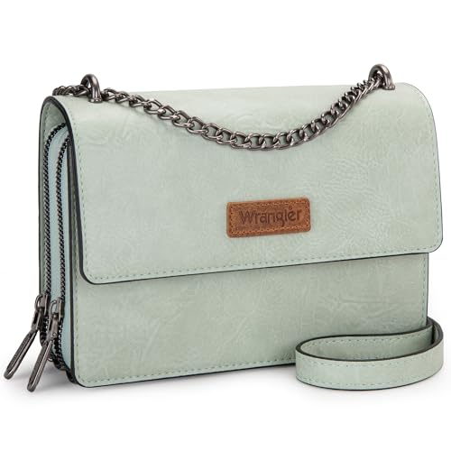 Wrangler Flap Crossbody Purse for Women Shoulder Bag Vintage Wallets