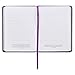Christian Art Gifts Purple Vegan Leather Small Journal Inspirational Scripture Women's Sunflower Notebook Strength & Dignity Bible Verse Proverbs 31:25, 240 Ruled Pages, Ribbon 5.7