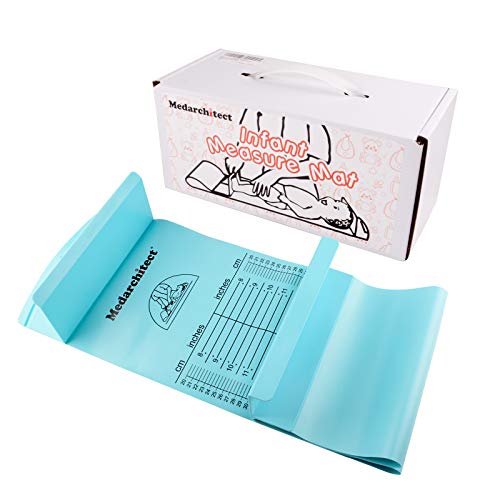 ベビー用身長計 乳幼児 身長計 測定マット 高さ 定規 身長 物差し- 蓝色