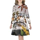 子供 ワンピース 長袖 萌え 猫柄 鳥 花柄 プール キッズ 丸襟 子供 女の子 子供服 ガールズ カジュアル 女児ワンピース 通学 入園式 卒園式 入学式 姉妹 通気性 かわいい キッズ 春 秋 冬 普段着