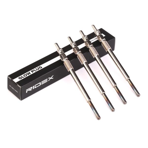 Bougie De Préchauffage Diesel RIDEX 11V - Réf. 243G0233 - Filetage M8x1.0, Longueur 125mm - Pour Peugeot 206, Ford Fiesta, Mini Cooper D, Etc.