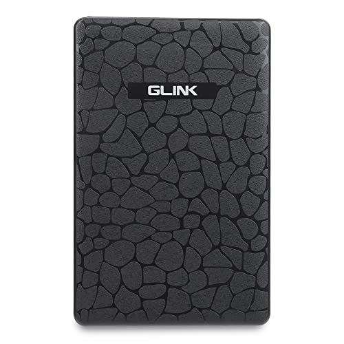Image of GLINK GHD009-2.5 inch USB 2.0 Premium External HDD Enclosure Case Cover for SATA SSD HDD | High Speed Upto 480 MBPS | Tool Free Installation | Black