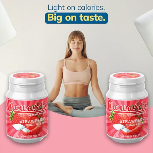 Choward's Strawberry Gum, Refreshing Sugar Free Gum, Pack of 2 - image 6