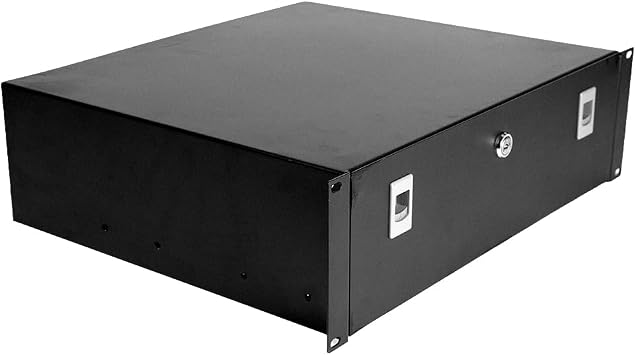Royal RacksTM 3U Locking Drawer for Component Rack Black
