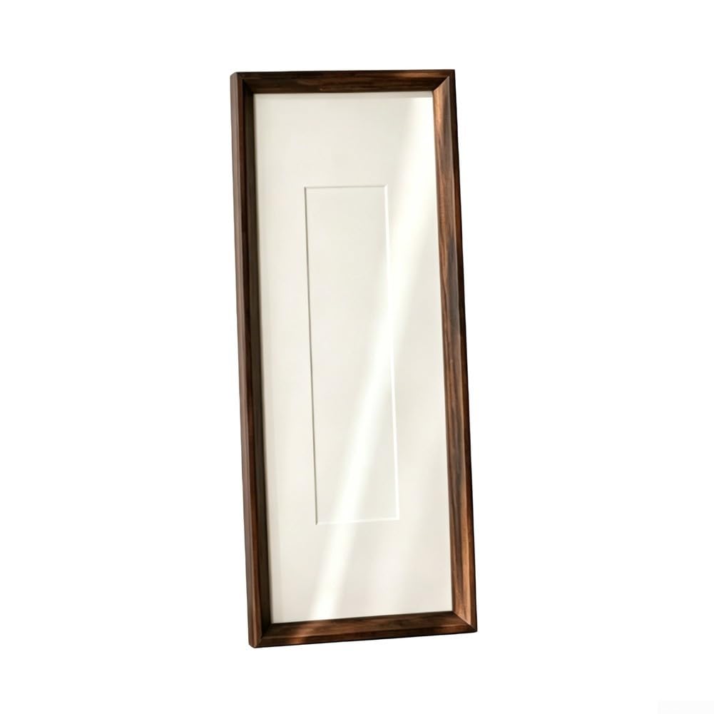 Solid Wood Photo Frame 10x30cm Walnut Finish for Living Room Decor Wall Hanging or Standing Display Elegant Picture Frame for Artwork and Portraits(A)