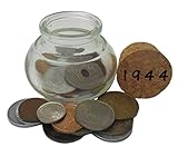 Ein originelles NOSTALGIE Geschenk mit mindestens 15 alten Jahrgangsmünzen von 1944
