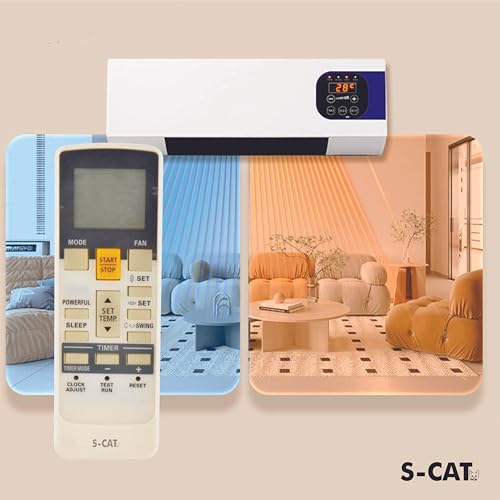 Image of S-CAT Compatible with O General AC Remote Control Model Original AR-RAJ1E 107A (No Backlight) Suitable for 1 /1.5 /2 Ton Split /Window AC (Match Old Remote Exactly, for Any Issues Contact Helpline)
