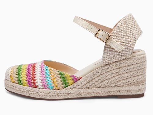 Image of Coutgo Women's Platform Wedge Espadrilles Sandals