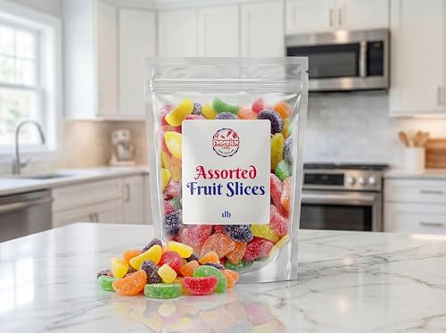 Fruit Slices Candy 1 lb Bulk Bag – 4 sabores frutales miniatura 5
