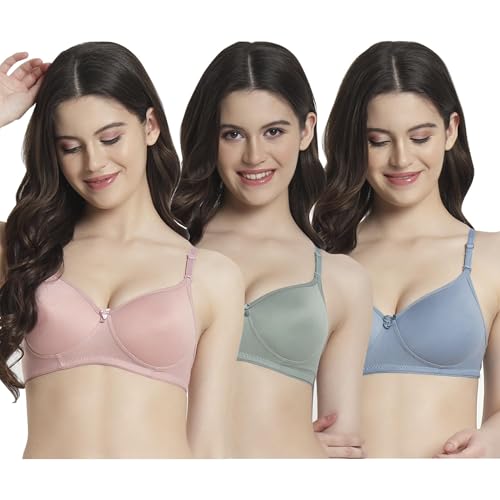Image of SkyBeauty Premium Women's Non Padded & Lightly Padded Every Day Bra Multi-Pack
