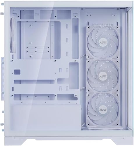 XPG Invader X BTF chasis de PC media torre blanco con ventiladores ARGB 5