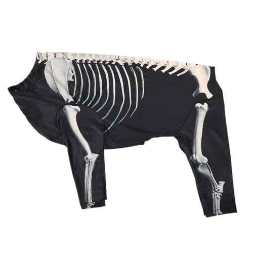 Disfraces de perro, traje de esqueleto para mascotas, ropa transpirable de Halloween, ropa de vestir interactiva para el hogar, vacaciones, otoño, Navidad, cosplay, celebraciones, , uso
