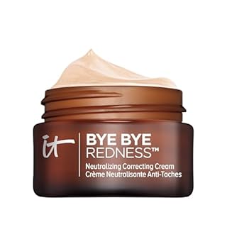 IT Cosmetics Bye Bye Redness Full Coverage Color Correcting Cream (Porcelain Beige) - Redness Neutralizing Tinted Face Moisturizer, 12HR Hydration, Hyaluronic Acid, Colloidal Oatmeal - 0.37 fl oz