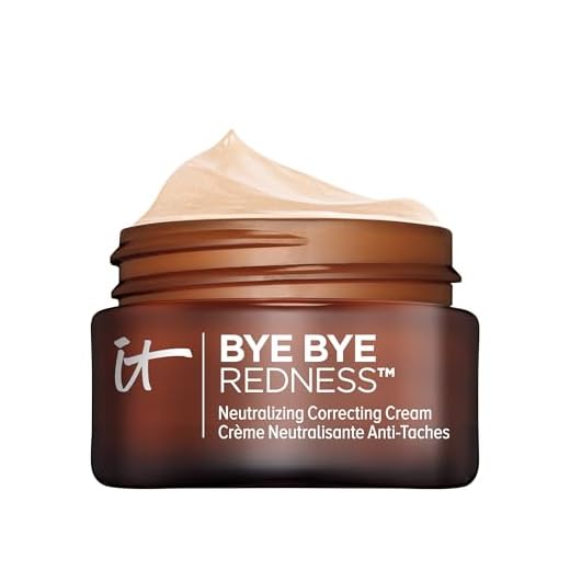 IT Cosmetics Bye Bye Redness Full Coverage Color Correcting Cream (Porcelain Beige) - Redness Neutralizing Tinted Face Moisturizer, 12HR Hydration, Hyaluronic Acid, Colloidal Oatmeal - 0.37 fl oz