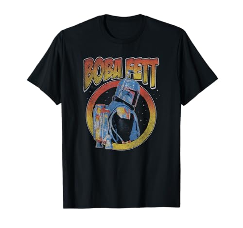 T-shirt Star Wars Boba Fett au look vintage décontracté idéal pour vos sorties urbaines