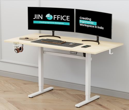 JIN OFFICE Octave Height Adjustable Table Electric | Sit Stand De...
