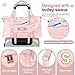 Dance Gym Duffel Bag for Teen Girls, Personalized Initial Travel Weekender Bag,Cute Overnight Carry On Duffle for Women,Sports Travel Cheer Bag,Monogram Christmas Gifts for Tween Preppy(pink-S)