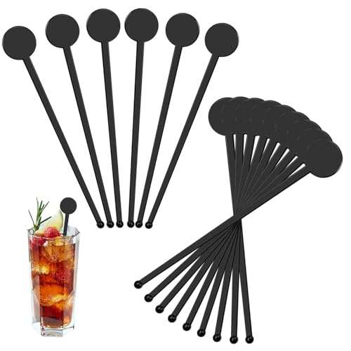 Opiniones y reviews de Agitador de bebidas Top 10. 44 Akamino - 240 unidades de cócteles agitadores de bebidas, 7 pulgadas de plástico con parte superior de disco, barra de mezcla para bebidas de bar, bebidas de boda, revolvedor de...
