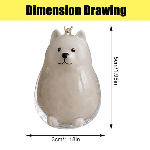 Zengjunwei Hundehaar Sammler Schlüsselanhänger Charme Memorial Storage Box, Haustier Haar Lagerung Schlüsselanhänger,Haustier Katze Hund Haar Lagerung Fall für Tierhalter (I)