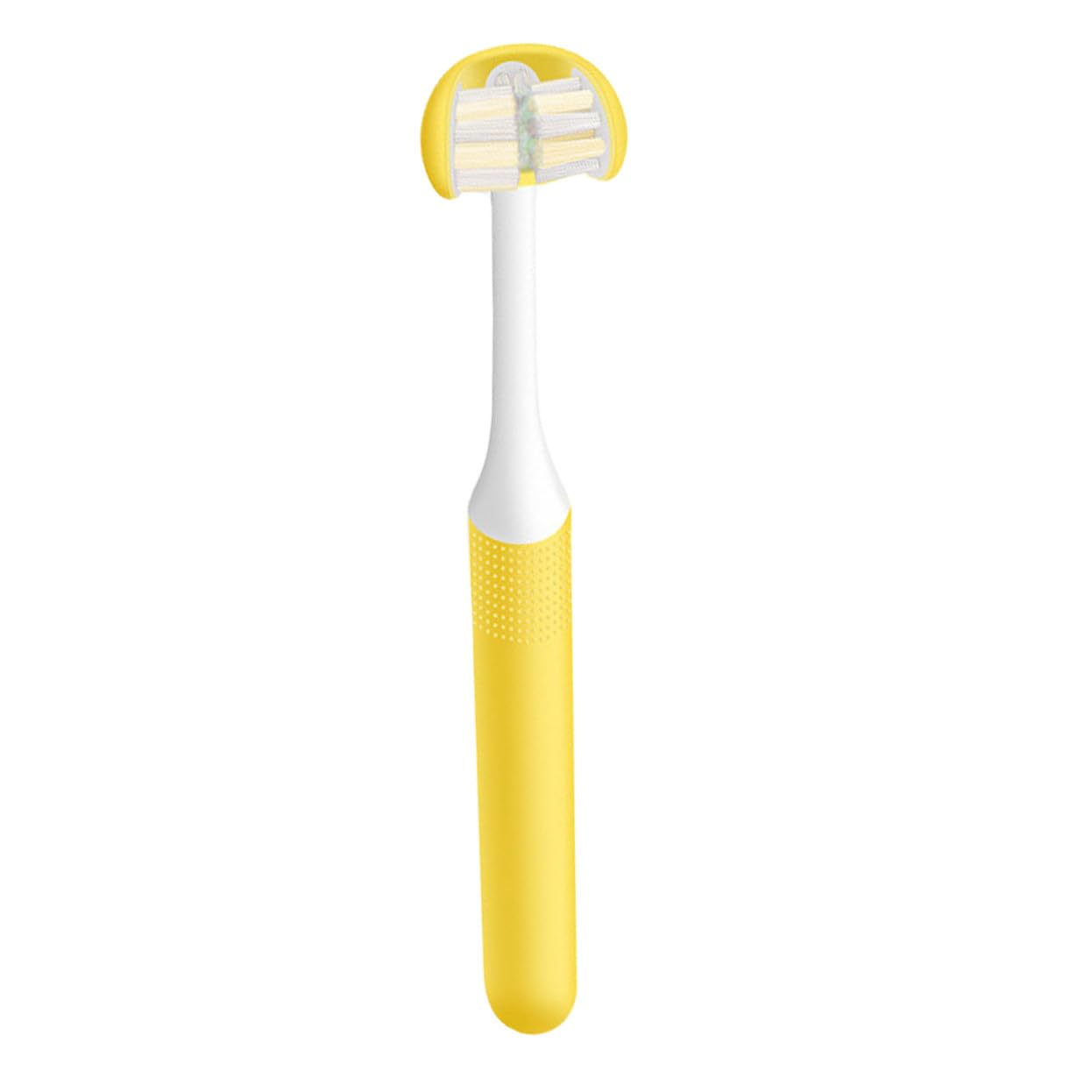 Spazzolino Portatile Design Avvolgente Adulti per Manuale e Impugnatura a 3 Lati, Materiale Pp Comoda per Pulizia Orale e Cura dei Denti