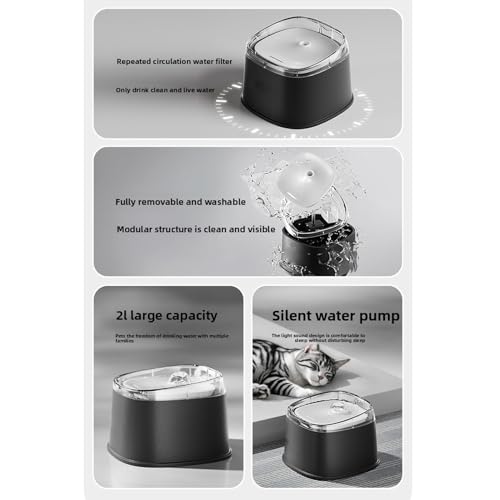 Fuente de Agua Automática para Gatos de 2L con USB miniatura 5