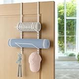 Zonon Over-the-Door Yoga Mat Holder Rack – 3 Tier Space‑Saving Mat & Foam Roller Organizer Iron Yoga-mat Organizer Rack Home Gym Storage with Metal Hooks for Foam Rollers & Home Gym Fitness