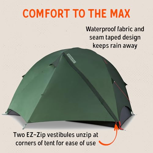 Image of Kelty Wireless Freestanding Camping Tent, 2 4 or 6 Person Size, Huge Interior and Peak Height, Intuitive + Easy to Pitch, Color Coded Setup