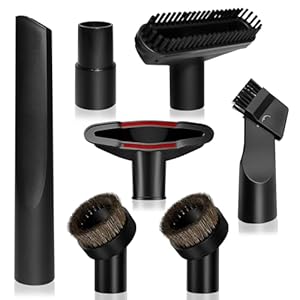 Staubsauger Düsen Set, 7 Stück Staubsaugeraufsätze Universal Vakuum Aufsätze Langem Flachsaugkopf 32-35mm mit Fugendüse Möbelpinsel für Alle Staubsaugerdüse