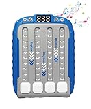 商品名：音ゲーマスター(リズムタップゲーム)　ブルー　日本語説明書つき セット内容：ゲーム本体、オリジナル日本語説明書、専用箱　※電池は付属しておりません。単4電池3個をご用意ください。 商品説明：届いた瞬間から楽しくてやみつきになる！誰もが大好きなリズムゲーム！平成で愛されたゲームの令和版が誕生。スマホやテレビゲームもいいけど、やっぱりレトロゲームしか勝たん！懐かしいけど新感覚。とっても楽しいですよ。レベルは6種類、3段階でスピード調節可能、音量も4段階！無音でも遊べます。ノリノリのBGMに合...