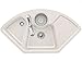 Produktbild Villeroy & Boch Solo Eck Crema Keramik-Spüle Cremefarben Eckspüle Einbau Küche