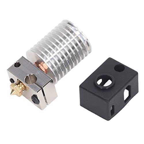 3D Printer Hotend Upgrade Kit 0.4mm Brass Nozzle Heating Block Bimetal Pipe Silicone Cover Dragon Voron0.1