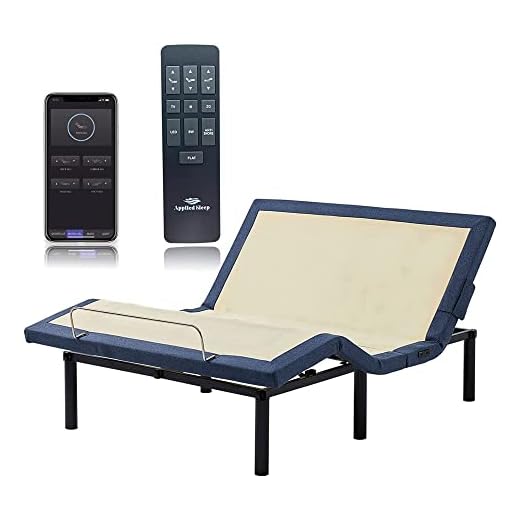 Applied Sleep Full Size Adjustable Bed Frame Adjustable Bed Base with APP Control USB Ports Under Bed Lighting, Head and Foot Incline Wireless Remote