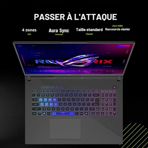 ASUS ROG Strix G18 ROG Nebula Display 2.5K 240Hz 3ms 18 pollici Gaming Laptop AMD Ryzen 9 8940HX 16GB RAM 1TB SSD NVIDIA GeForce RTX 5070 Eclipse Grigio - 6